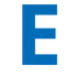 Litera E opisująca firmę